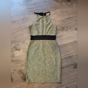 Black and Gold Dress Size Medium Forever 21